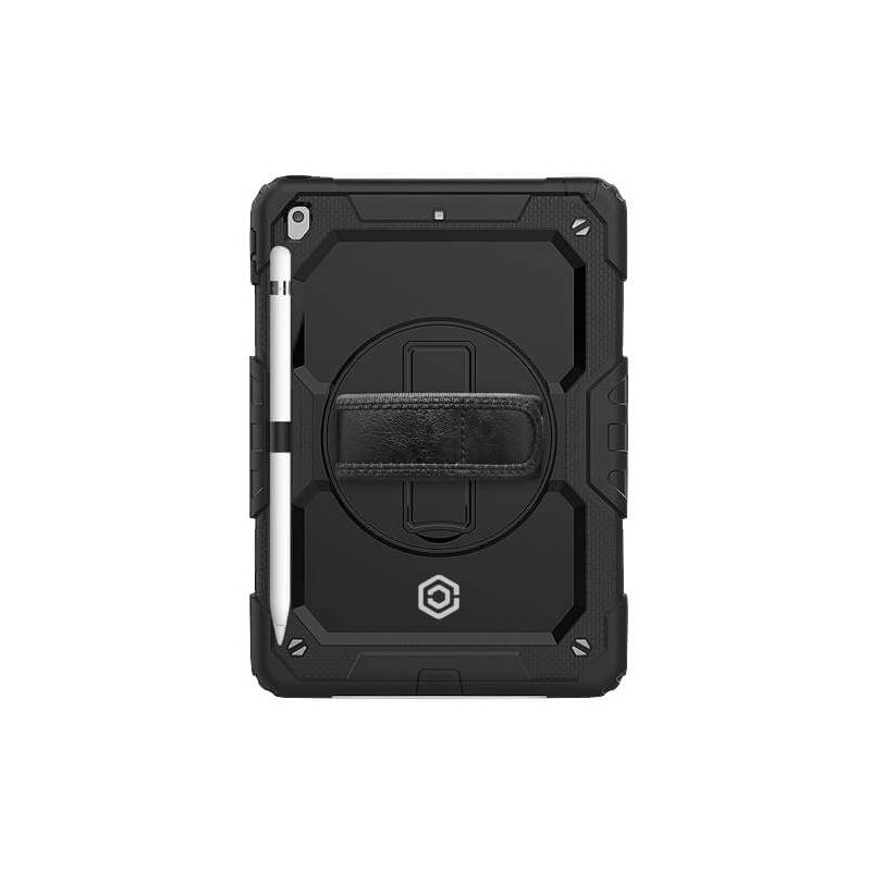 Casecentive Handstrap Coque iPad 10.2 Noire